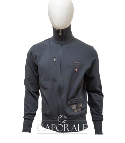 Felpa Aeronautica militare grigio/blu/verde