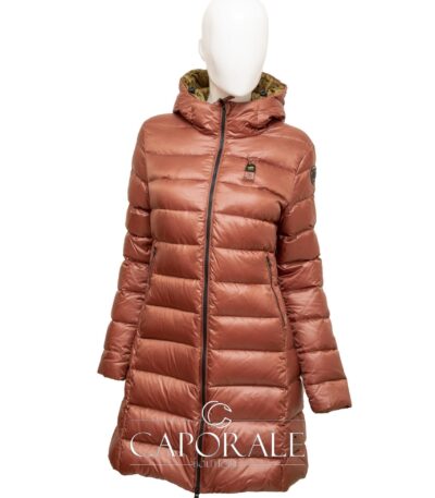 Giubbotto donna lungo Blauer 19WBLDK03009 rosa/beige