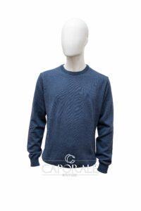 Maglioncino lana Roberto Cavalli blu avio