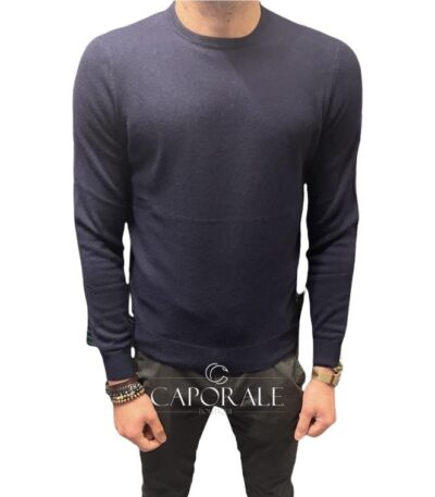 Maglione Malo cashmere E1766 blu