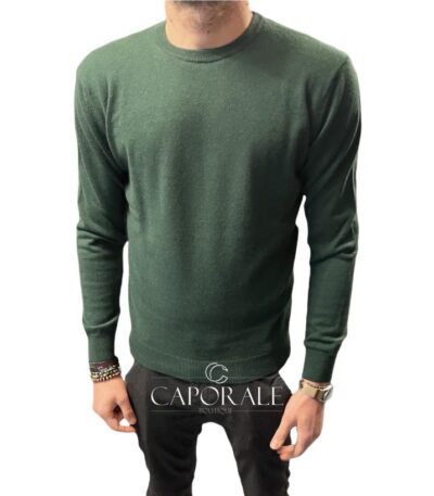 Maglione Malo cashmere E2064 verde