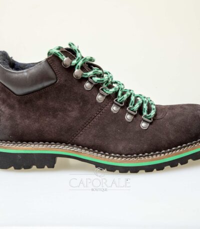 Scarpa Shockly boot-suede marrone/verde