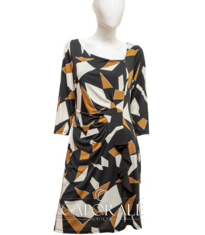 Abito donna Cannella 105237 fantasia nero