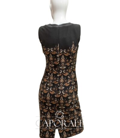 Abito donna Cannella 83666 nero fantasia