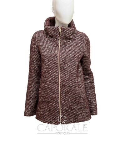 Cappotto donna Enrico Coveri C671 bordeaux
