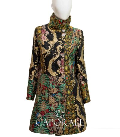 Cappotto donna Made in Italy fantasia