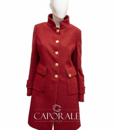 Cappotto donna Roberto Cavalli FST504 bordeaux