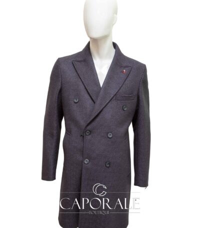 Cappotto uomo doppio petto Mulish blu