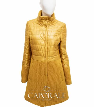 Giubbotto donna Made in Italy giallo/blu