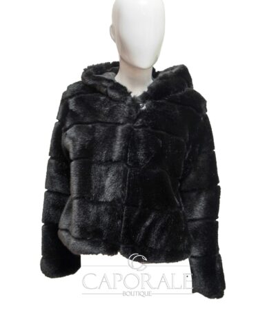 Pelliccia donna I-WH fashion 9681 nero