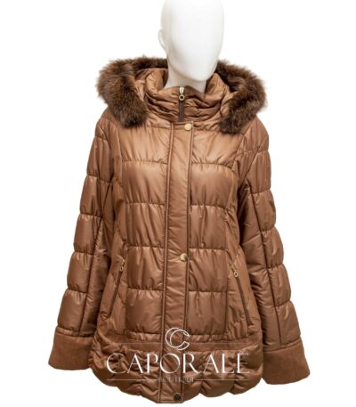 Piumino donna Made in Italy bronzo