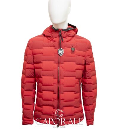Piumino uomo Blauer 20WBLUC03164 005784 rosso/grigio