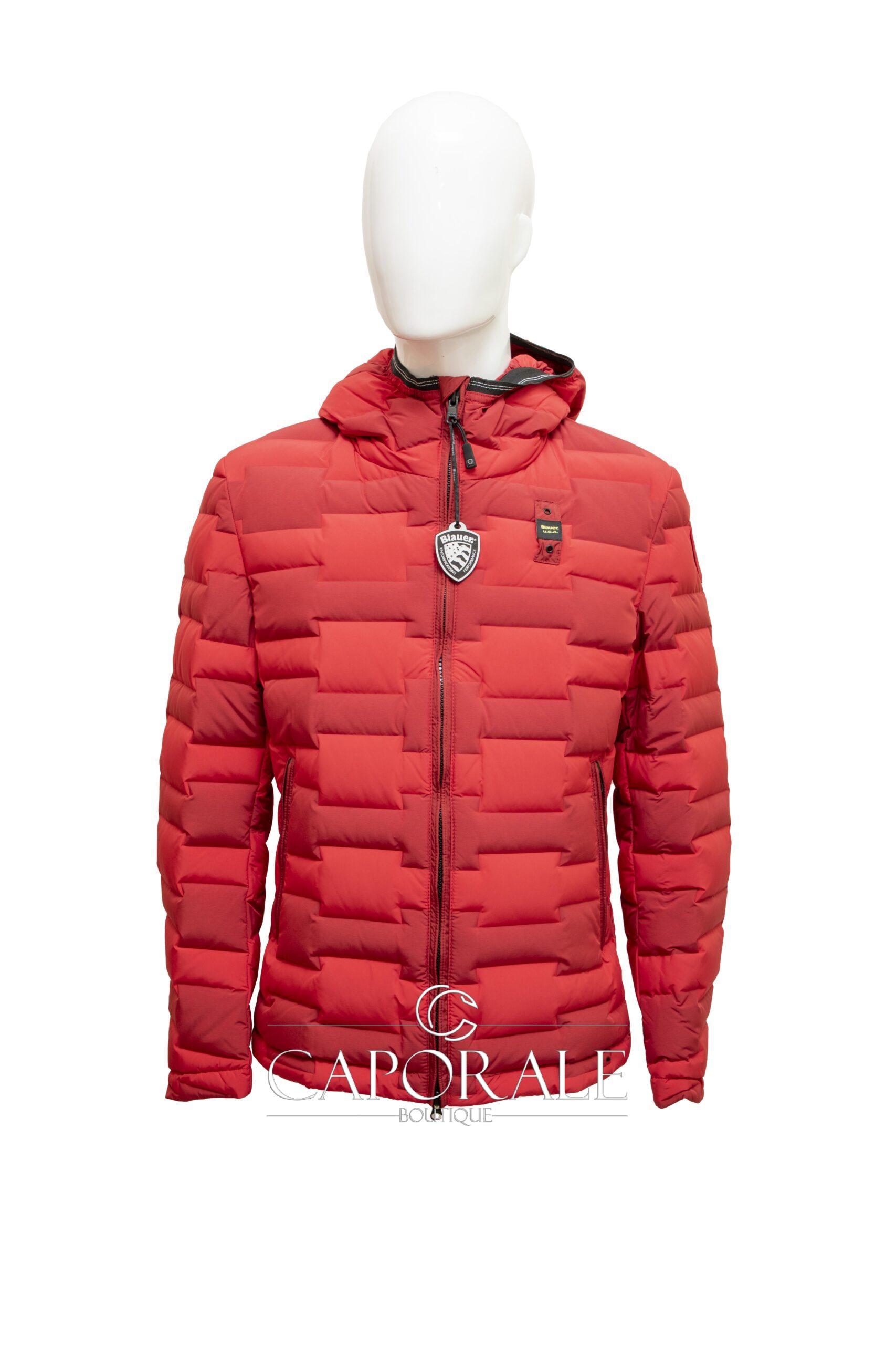 Piumino uomo Blauer 20WBLUC03164 005784 rosso/grigio