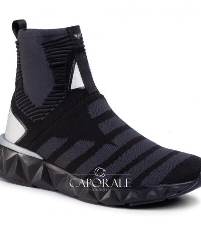 Sneakers uomo Emporio Armani X8Z022 XK134 nero