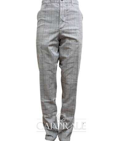 Pantalone uomo Harmont & Blaine WNA300 grigio quadri