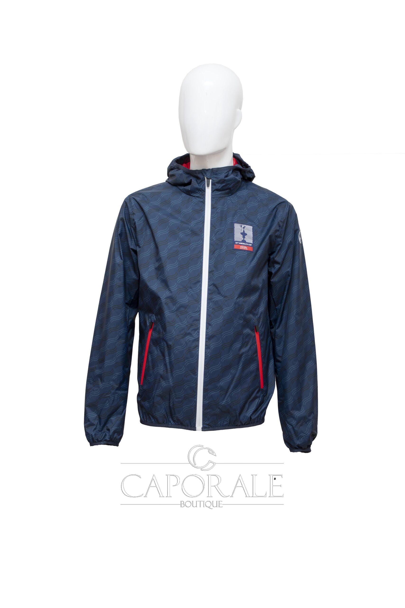 Giubbino AC36 BY PRADA San Francisco jacket blu/bianco