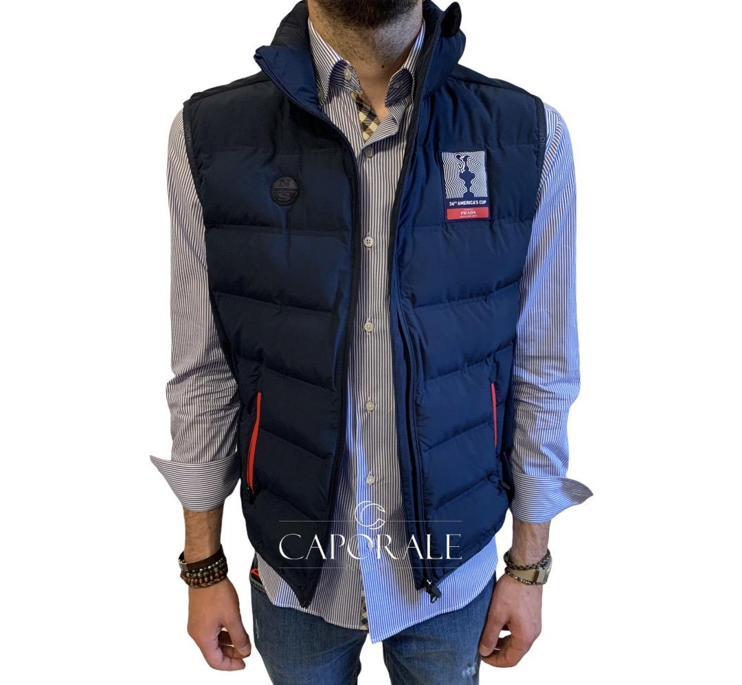 Smanicato AC36 BY PRADA New York vest blu