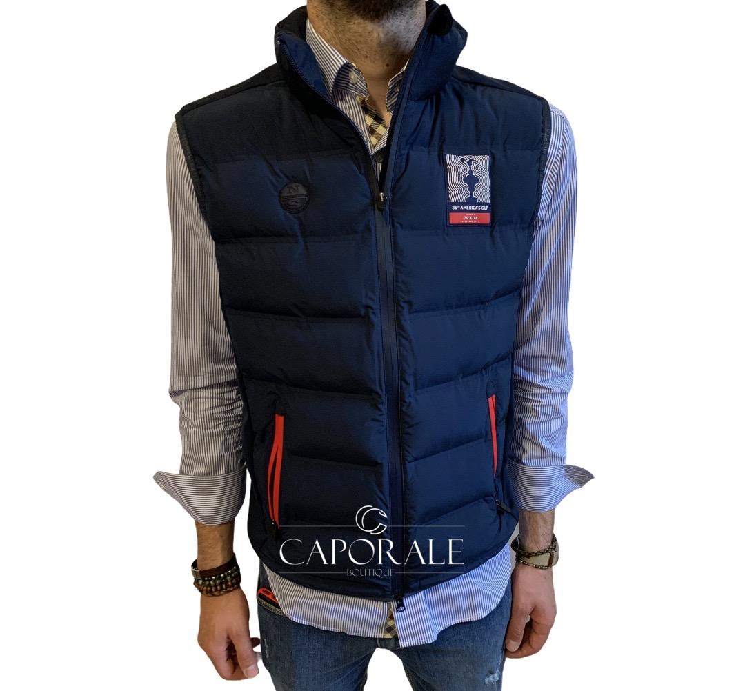 Smanicato AC36 BY PRADA New York vest blu