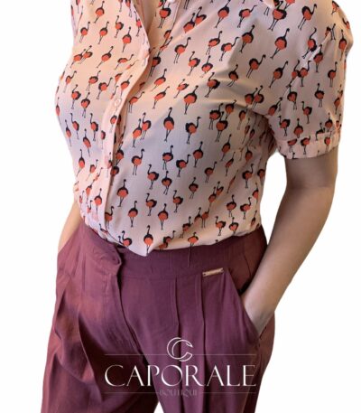 Camicia Donna Vicomoro Rosa Fantasia