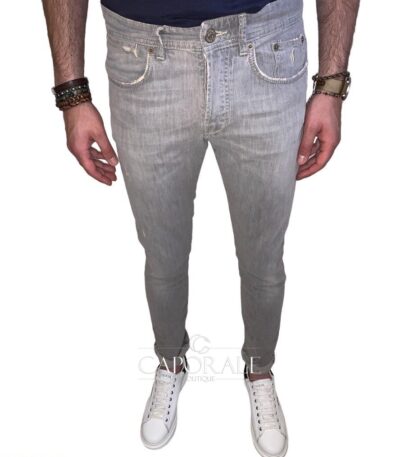 Jeans Uomo Siviglia SP021U-70035C-D16 Grigio/ Marrone