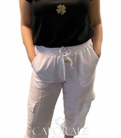 Pantalone Donna Blugaya Bianco