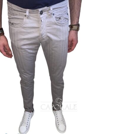 Pantalone Uomo Siviglia SP021U10043A016 Grigio a righe