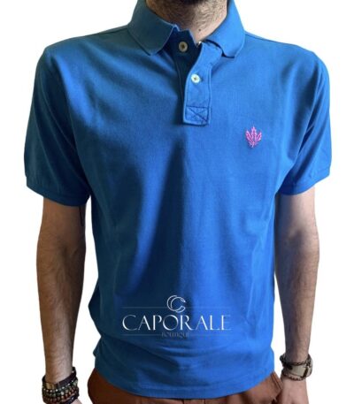 Polo Uomo Fred Perry Piquet Stretch Blu Elettrico