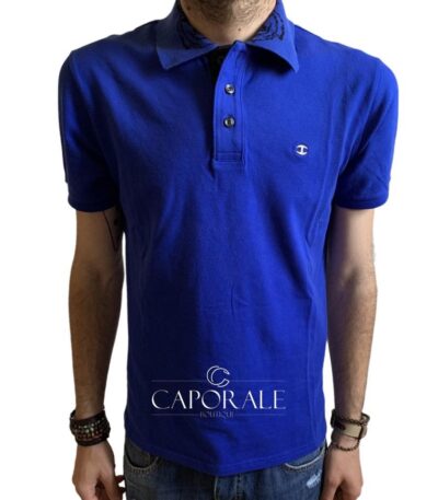 Polo Uomo Just Cavalli Blu/Bianco S03GC0150