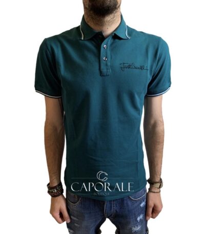 Polo Uomo Just Cavalli Blu/Bianco S03GC0150