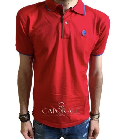 Polo Uomo Just Cavalli Blu/Bianco S03GC0150