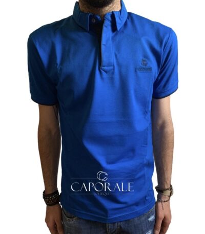 Polo Uomo Just Cavalli Blu/Bianco S03GC0150