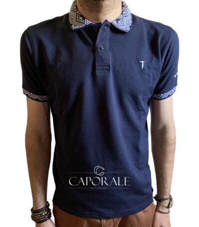 Polo Uomo Tru-Trussardi Jersey Collection Blu