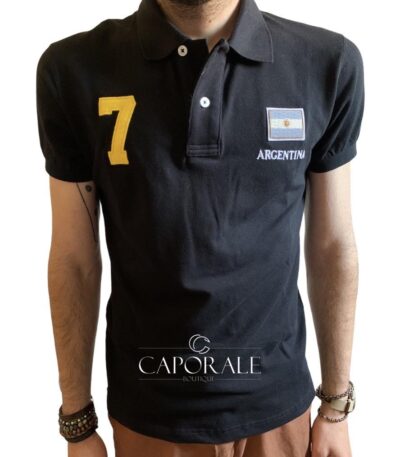 Polo Uomo Williams Wilson Mod. Fraizer Argentina Nero