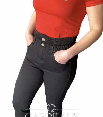 T-Shirt Donna AC36 By Prada Rosso/Nero