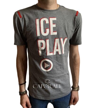 T-Shirt Uomo Iceberg by Ice Play F014 Grigio/Rosso/Blu/Bianco
