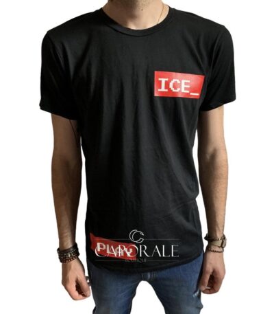 T-Shirt Uomo Iceberg by Ice Play F0149 Nero/Blu