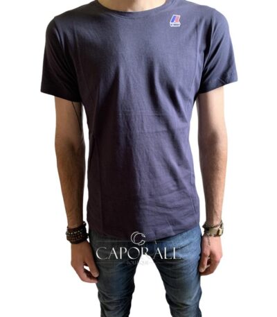 T-Shirt Uomo K-Way Blu/Verde/Celeste