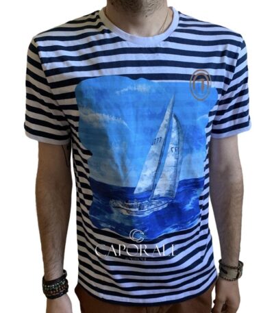 T-Shirt Uomo Tru-Trussardi Jersey Rigato