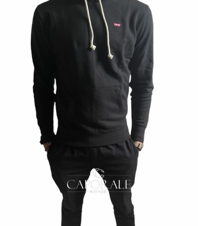 Felpa Levi's 34581 con cappuccio Nero