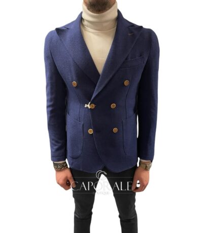 Giacca Uomo Carlo Carnevale Blu Miami