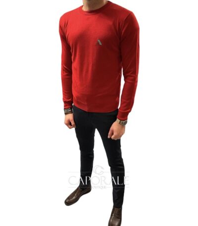 Maglioncino Aquascutum London Rosso/Verde/Marrone