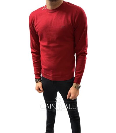 Maglioncino Sun68 K41101 Rosso/Nero/Verde