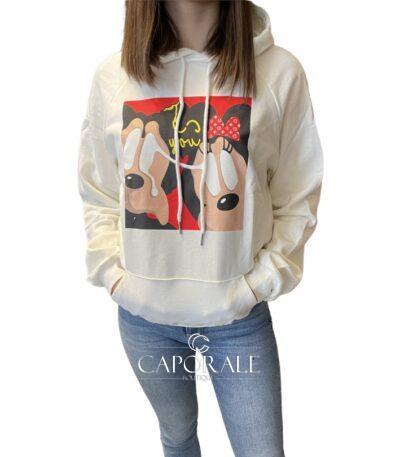 Felpa F.Y.F. Bianca con cappuccio