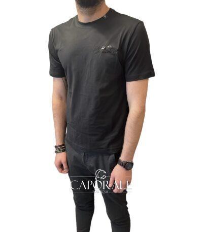 T-Shirt Uomo Philipp Plein Sport Tips107 Bianco/Nero