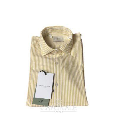 Camicia Uomo Brooksfield Giallo/Bianco 202CQ603