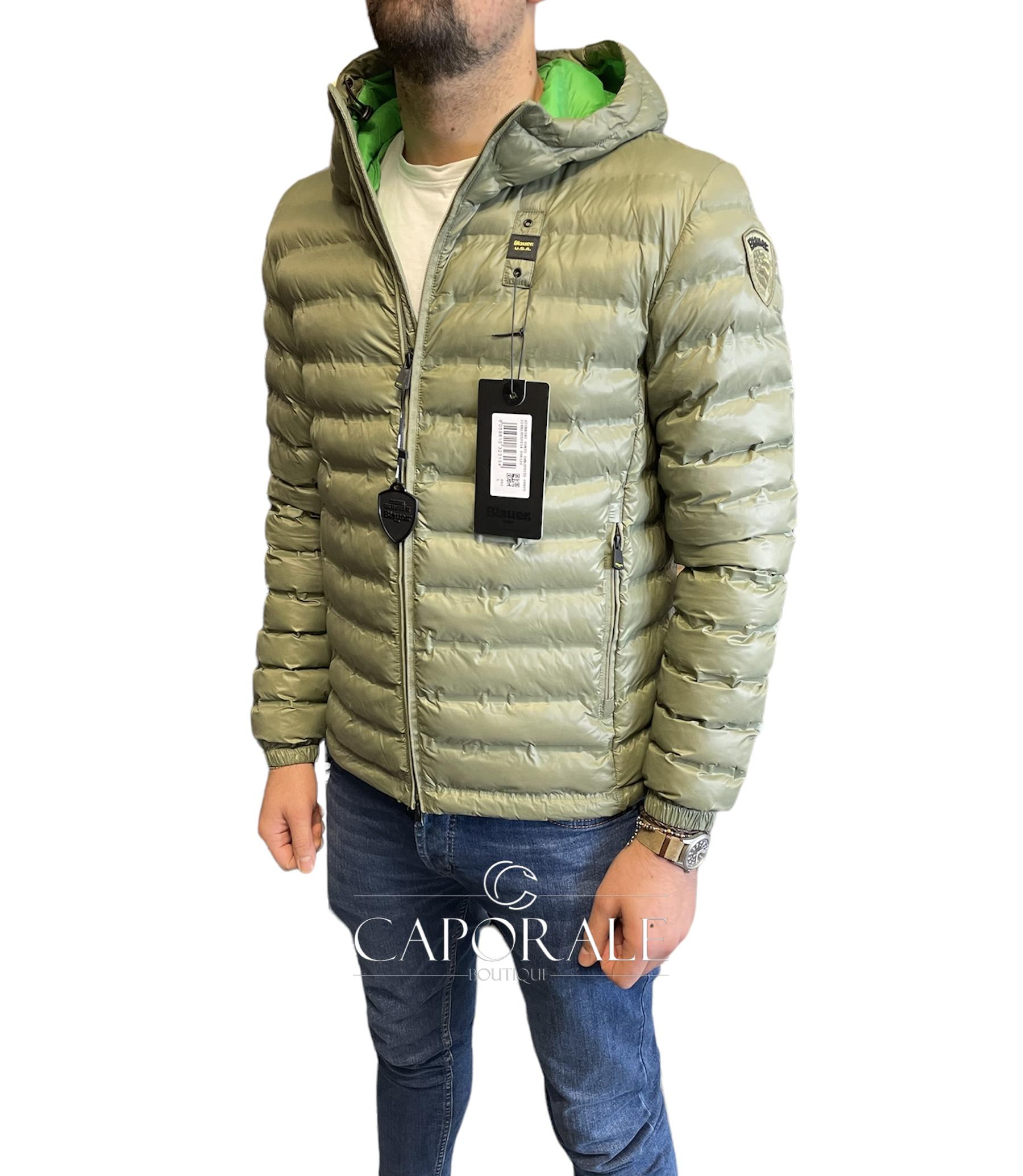 Piumino Uomo Blauer Verde