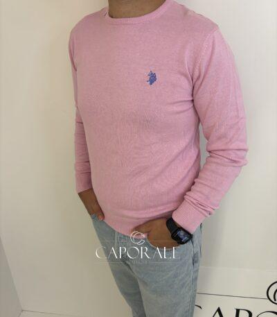 Maglia uomo in filo rosa U.S. Polo Assn.