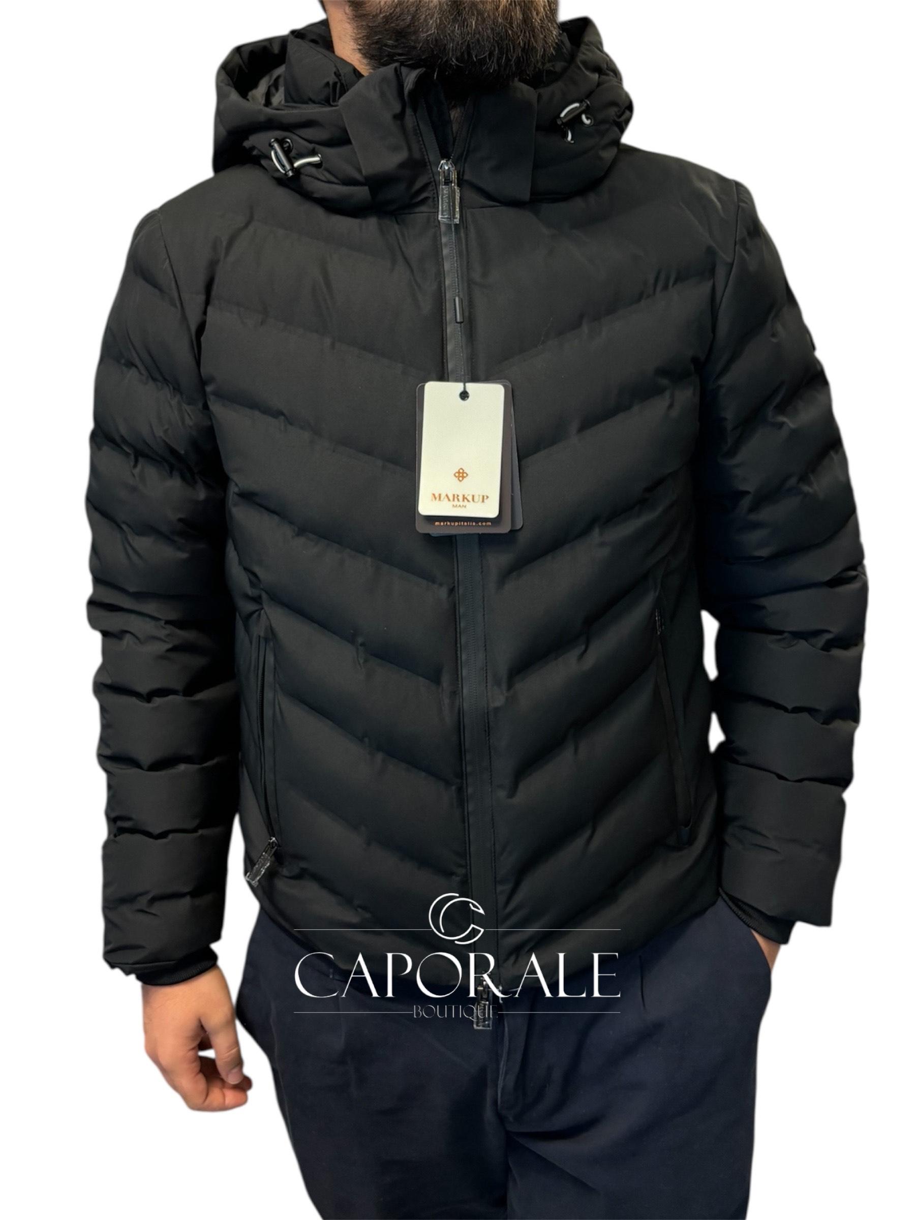 Giubbino uomo nero Markup MK794017